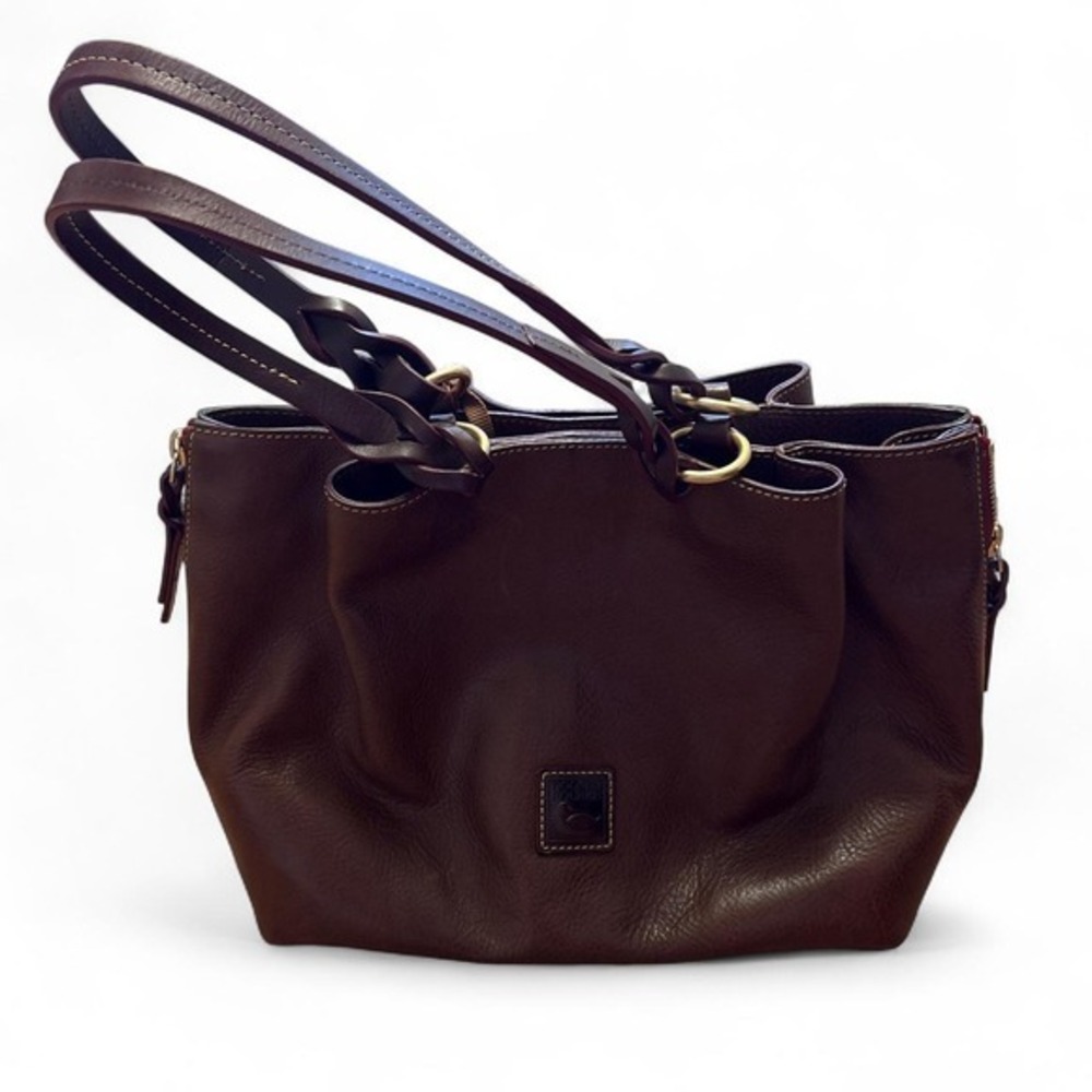 Dooney Bourke Florentine Leather Bag Brown leather bucket bag